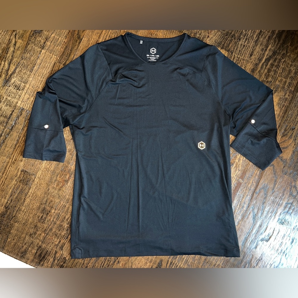 TB12 sleep Men's UA RUSH™ ¾ Sleeve 2XL (black)